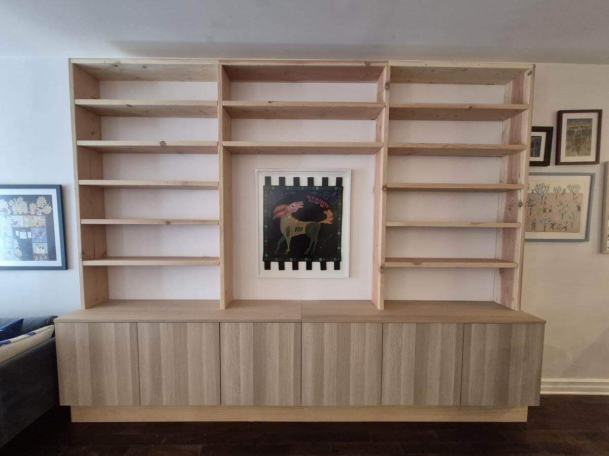 Rough lumber Ikea hybrid bookcase